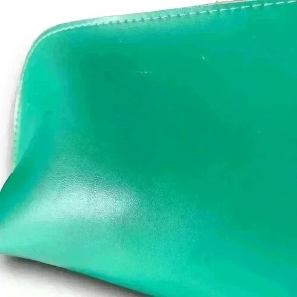 Vintage Delta Airlines Travel Amenity Green Bag Cosmetic Make Up Toiletry Pouch - Picture 4 of 10